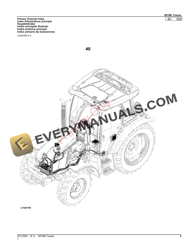 John Deere 5075M Tractor Parts Catalog PC13354 21MAR23 6 John Deere 5075M Tractor Parts Catalog PC13354 21MAR23-5