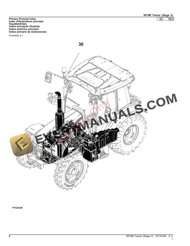 John Deere 5075M Tractor (Stage V) Parts Catalog PC16106 12OCT23-4