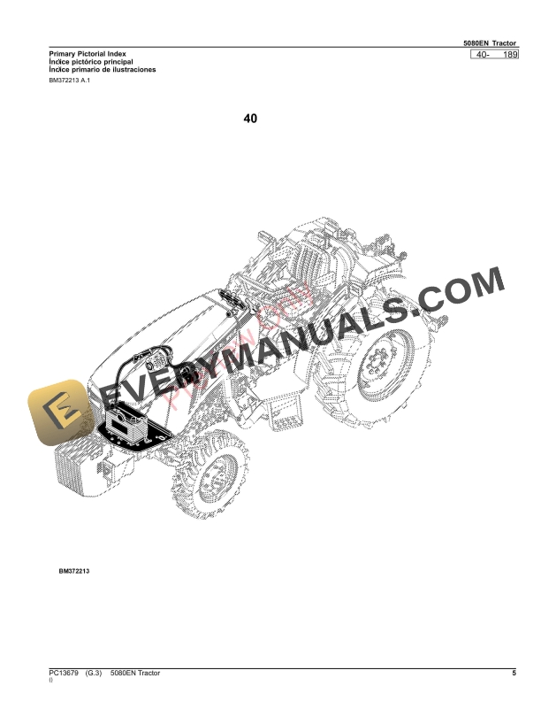 John Deere 5080EN Tractor Parts Catalog PC13679 17SEP23-5