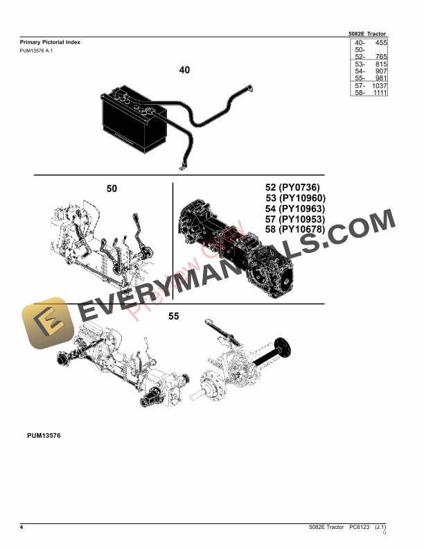 John Deere 5082E Tractor Parts Catalog PC6123 06OCT23-4