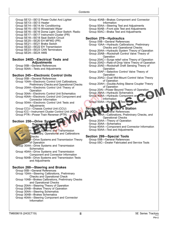 John Deere 5083E and 5093E Tractors Diagnostic Technical Manual TM609619 24OCT19 4