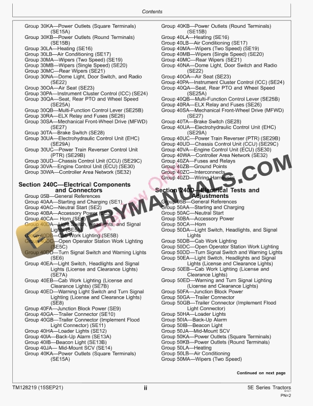John Deere 5085E and 5100E (IT4) Tractors Diagnostic Technical Manual TM128219 15SEP21 6 John Deere 5085E and 5100E IT4 Tractors Diagnostic Technical Manual TM128219 15SEP21 4