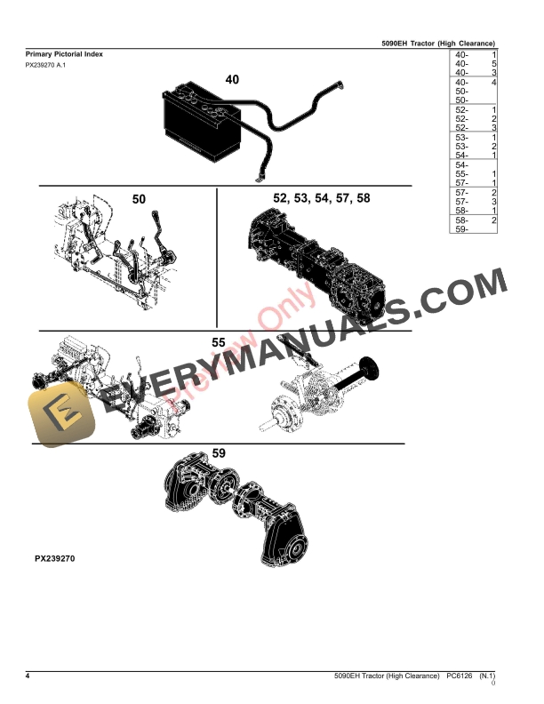 John Deere 5090EH Tractor (High Clearance) Parts Catalog PC6126 09OCT23-4