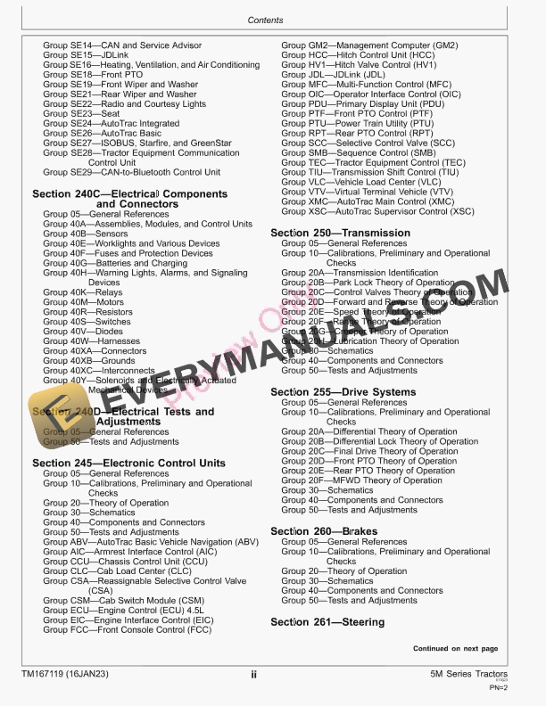 John Deere 5090M, 5100M, 5115M, and 5125M Tractors Diagnostic Technical Manual TM167119 16JAN23 6 John Deere 5090M 5100M 5115M and 5125M Tractors Diagnostic Technical Manual TM167119 16JAN23 4