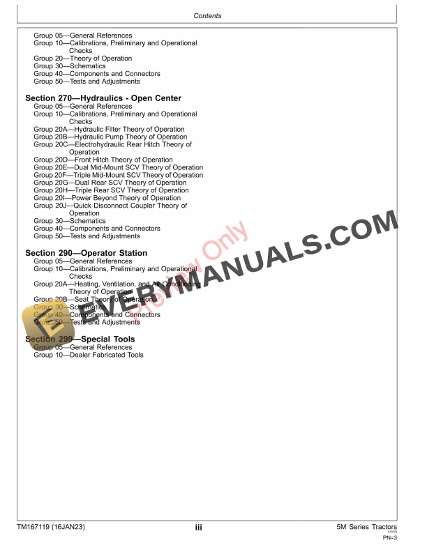 John Deere 5090M, 5100M, 5115M, and 5125M Tractors Diagnostic Technical Manual TM167119 16JAN23 7 John Deere 5090M 5100M 5115M and 5125M Tractors Diagnostic Technical Manual TM167119 16JAN23 5