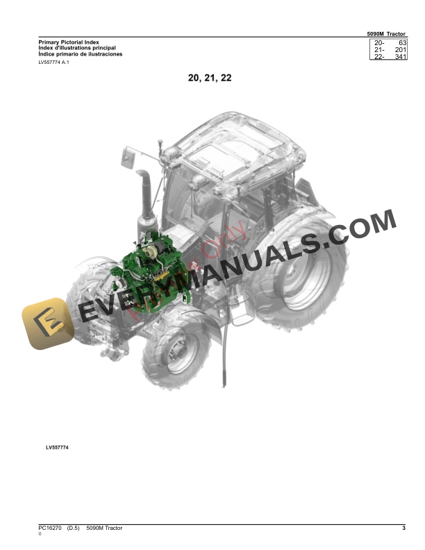 John Deere 5090M Tractor Parts Catalog PC16270 15OCT23-3