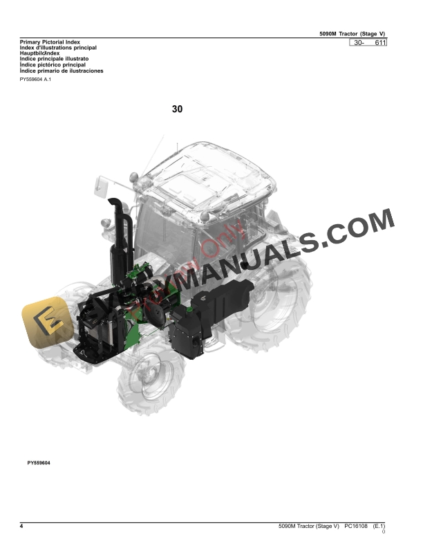 John Deere 5090M Tractor (Stage V) Parts Catalog PC16108 05NOV23-4