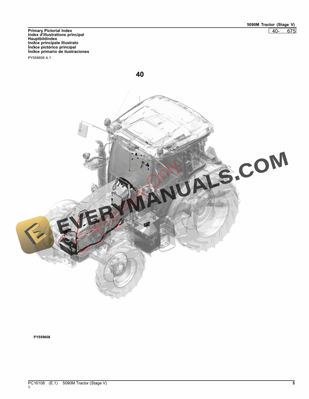 John Deere 5090M Tractor (Stage V) Parts Catalog PC16108 05NOV23-5
