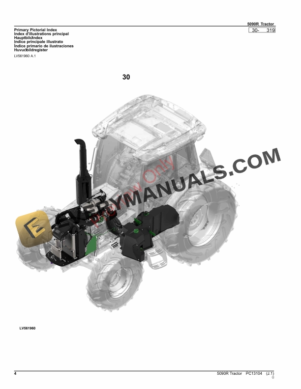 John Deere 5090R Tractor Parts Catalog PC13104 12NOV23-4