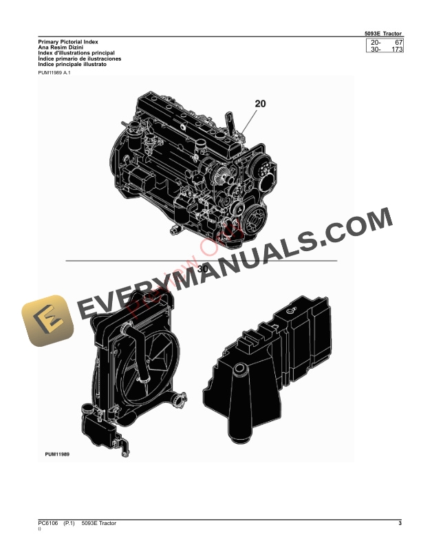 John Deere 5093E Tractor Parts Catalog PC6106 08SEP23-3