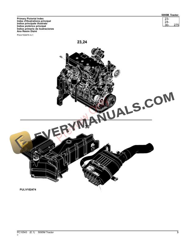 John Deere 5095M Tractor Parts Catalog PC10543 26OCT23 4 John Deere 5095M Tractor Parts Catalog PC10543 26OCT23 3