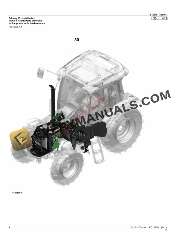 John Deere 5100M Tractor Parts Catalog PC16252 15OCT23-4