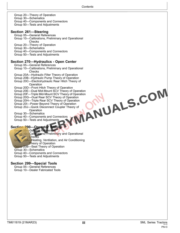John Deere 5105ML 5120ML and 5130ML Cab Tractors Diagnostic Technical Manual TM611819 21MAR23 5