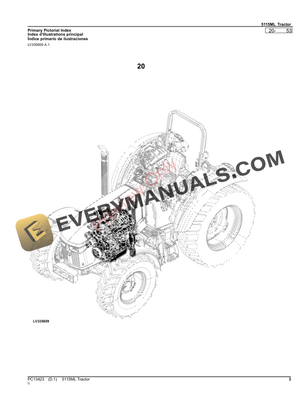John Deere 5115ML Tractor Parts Catalog PC13423 15OCT23-3