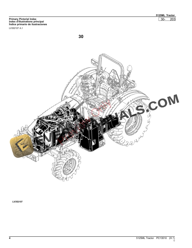 John Deere 5125ML Tractor Parts Catalog PC13510 22OCT23-4