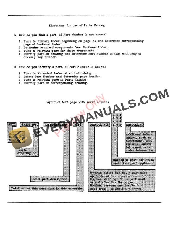 John Deere 530, 630 Combine Parts Catalog PC4008 01MAY78-2