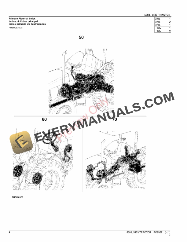 John Deere 5303 (PIN BM5303X090001-) and 5403 (PIN BM5403X090001 Parts Catalog PC9987 09OCT23-4