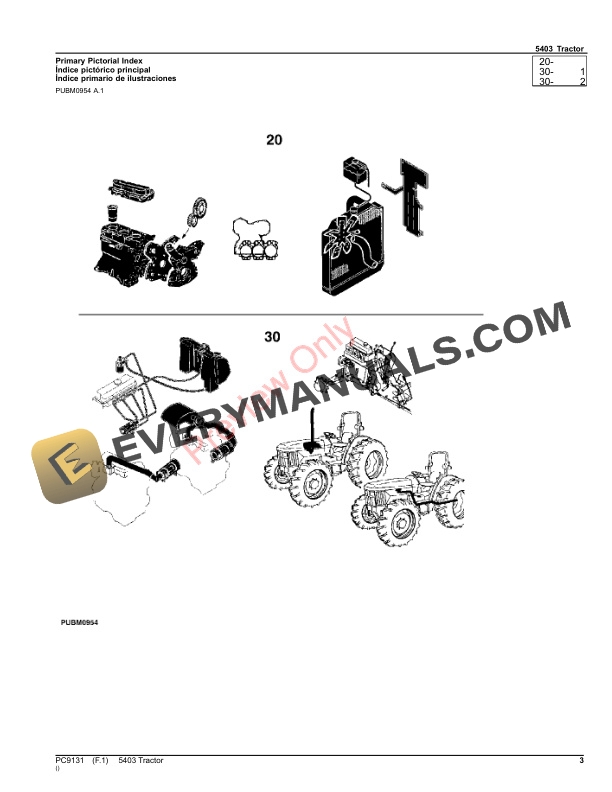 John Deere 5403 Tractor Parts Catalog PC9131 20JUN23-3