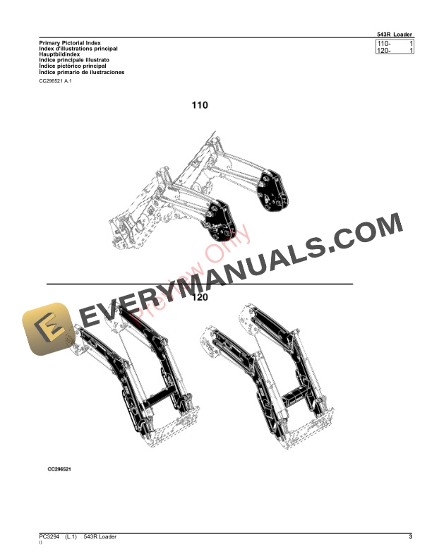 John Deere 543R Loader Parts Catalog PC3294 15MAY23 4 John Deere 543R Loader Parts Catalog PC3294 15MAY23-3