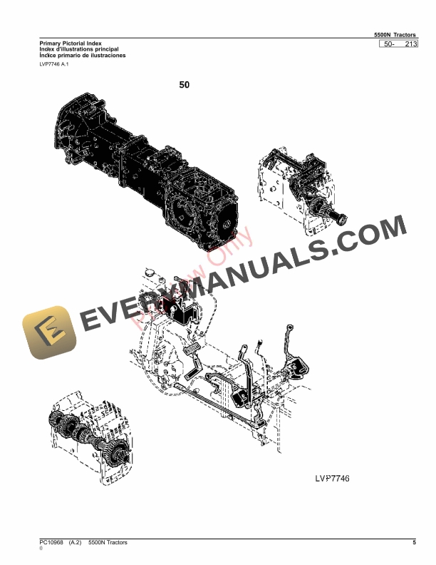 John Deere 5500N Tractors Parts Catalog PC10968 18SEP17 5