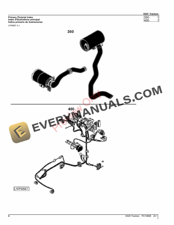 John Deere 5525 Tractors Parts Catalog PC10868 08SEP23 4