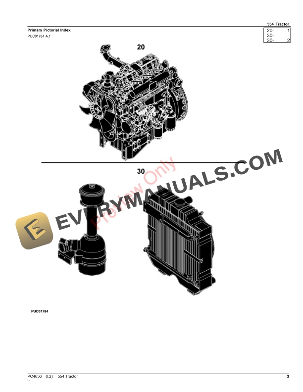 John Deere 554 Tractor Parts Catalog PC4656 25MAR20 4 John Deere 554 Tractor Parts Catalog PC4656 25MAR20-3