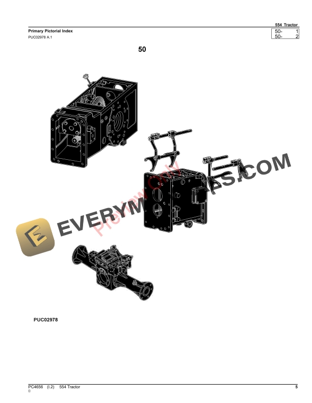 John Deere 554 Tractor Parts Catalog PC4656 25MAR20 6 John Deere 554 Tractor Parts Catalog PC4656 25MAR20-5