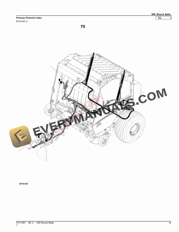 John Deere 559 Round Baler Parts Catalog PC11467 09OCT23 6 John Deere 559 Round Baler Parts Catalog PC11467 09OCT23 5