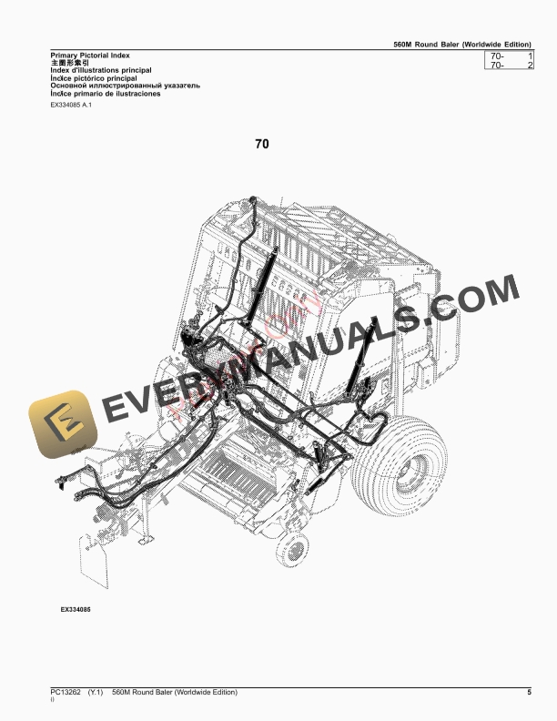 John Deere 560M Round Baler Parts Catalog PC13262 06OCT23-5