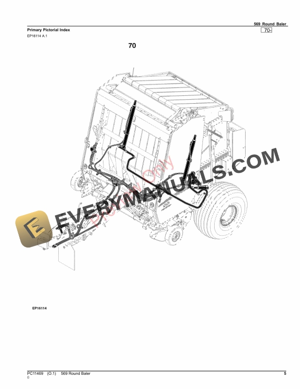 John Deere 569 Round Baler Parts Catalog PC11469 30SEP23 5