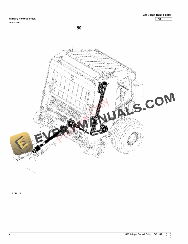 John Deere 569 Silage Round Baler Parts Catalog PC11471 24AUG23 4