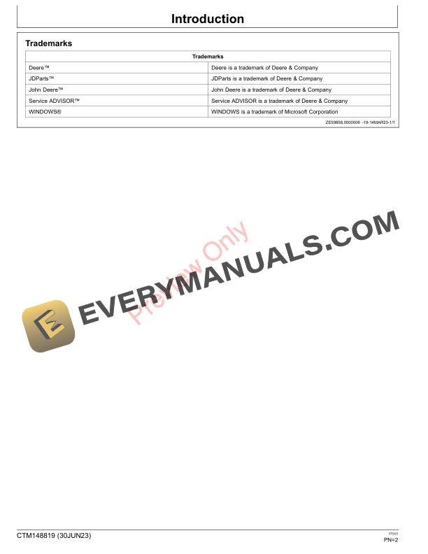 John Deere 5928RFG Pump Drive Component Technical Manual CTM148819 30JUN23 2