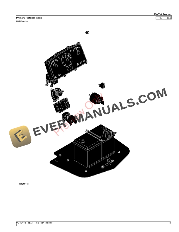 John Deere 5B554 Tractor Parts Catalog PC12445 10SEP23 6 John Deere 5B554 Tractor Parts Catalog PC12445 10SEP23-5