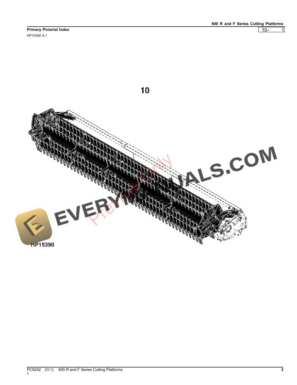 John Deere 600 R and F Series Cutting Platforms Parts Catalog PC9242 24OCT23-3