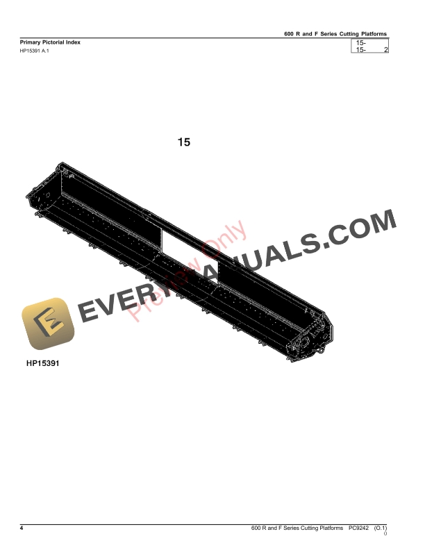 John Deere 600 R and F Series Cutting Platforms Parts Catalog PC9242 24OCT23-4