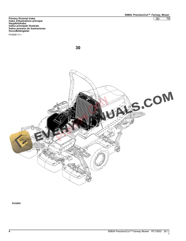 John Deere 6080A PrecisionCut Fairway Mower Parts Catalog PC13652 12NOV23-4