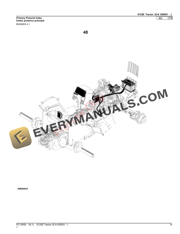 John Deere 6125E Tractor (S.N 500001 - ) Parts Catalog PC13009 09OCT23 6 John Deere 6125E Tractor (S.N 500001 – ) Parts Catalog PC13009 09OCT23-5