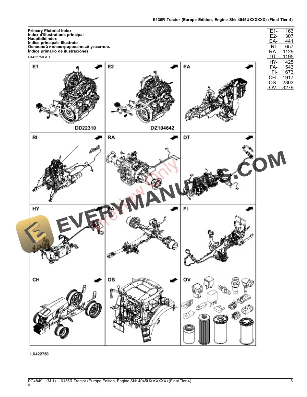 John Deere 6135R Tractor (Final Tier 4) Parts Catalog PC4849 05NOV23-3
