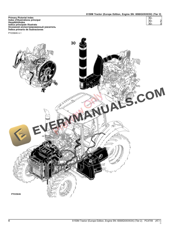 John Deere 6150M Tractor (Tier 2) Parts Catalog PC4709 15OCT23-4
