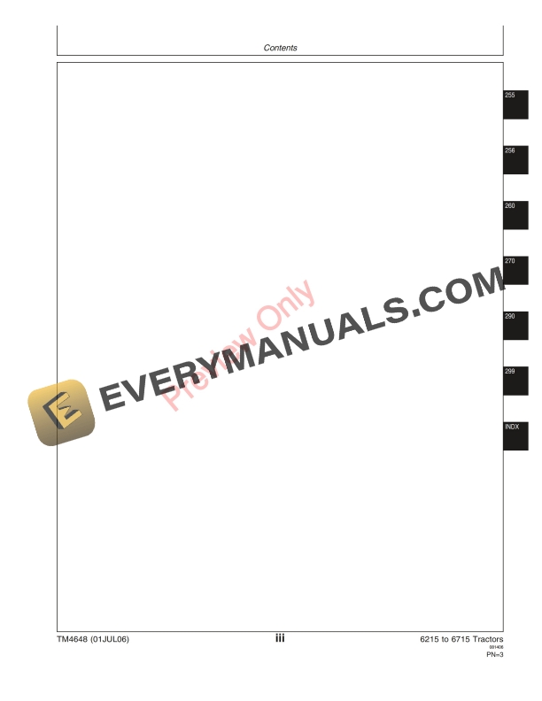 John Deere 6215 6415 6615 6715 Tractors Service Information TM4648 01JUL06 5