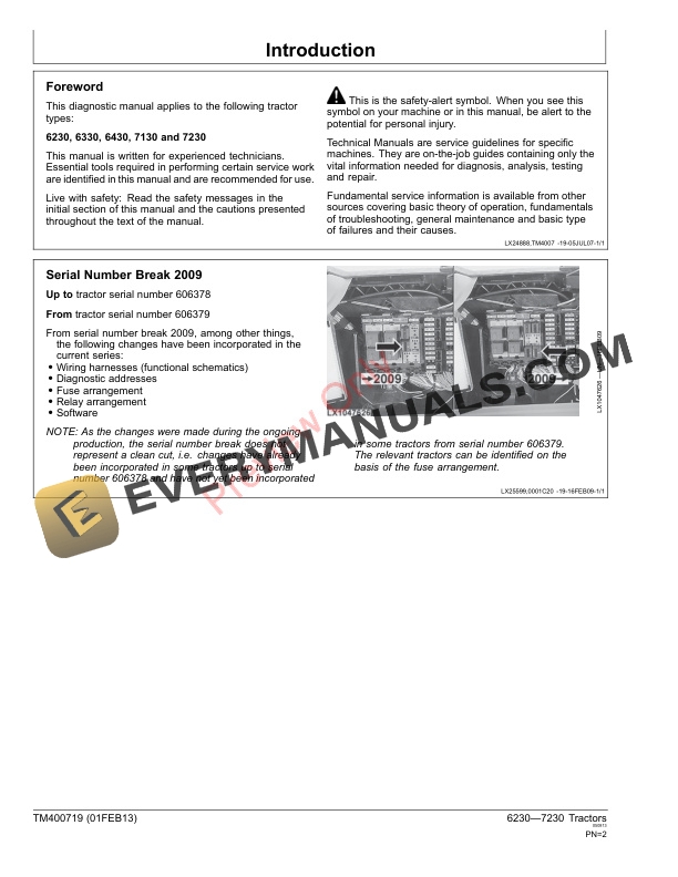 John Deere 6230 6330 6430 7130 and 7230 Tractors Diagnostic Technical Manual TM400719 01FEB13 2