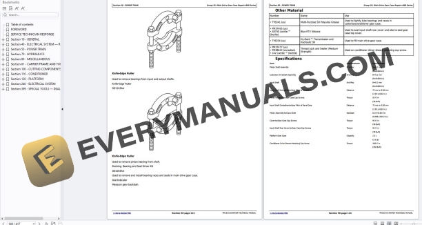 John Deere 625, 630, 635, 830 and 835 Mower Conditioners Repair Technical Manual TM101419 11JAN21 4 John Deere 625, 630, 635, 830 and 835 Mower Conditioners Repair Technical Manual TM101419 11JAN21 - Image 2