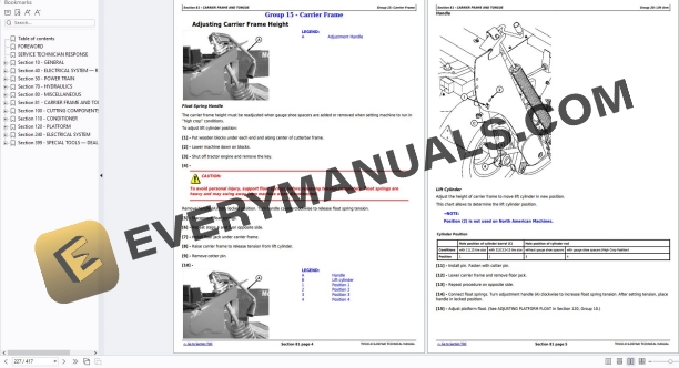 John Deere 625, 630, 635, 830 and 835 Mower Conditioners Repair Technical Manual TM101419 11JAN21 5 John Deere 625, 630, 635, 830 and 835 Mower Conditioners Repair Technical Manual TM101419 11JAN21 - Image 3