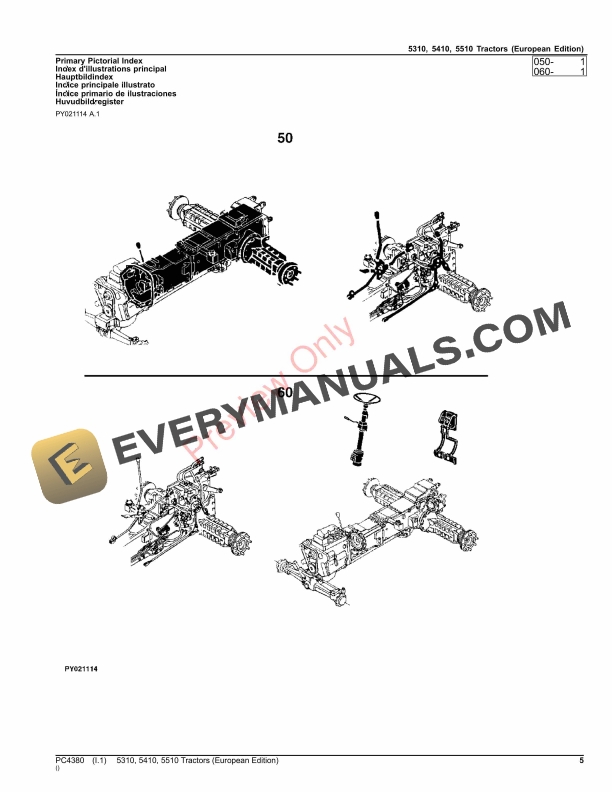 John Deere 625X Cutting Platform Parts Catalog PC4380 01AUG23-5