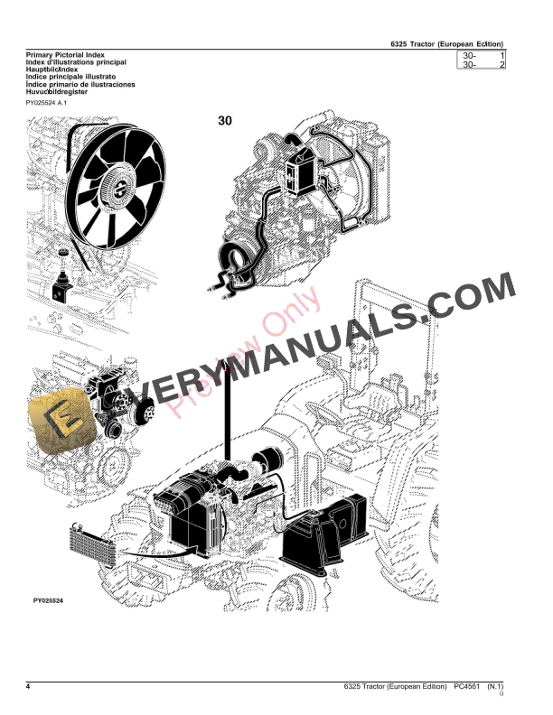 John Deere 6325 Tractor Parts Catalog PC4561 22OCT23 5 John Deere 6325 Tractor Parts Catalog PC4561 22OCT23-4
