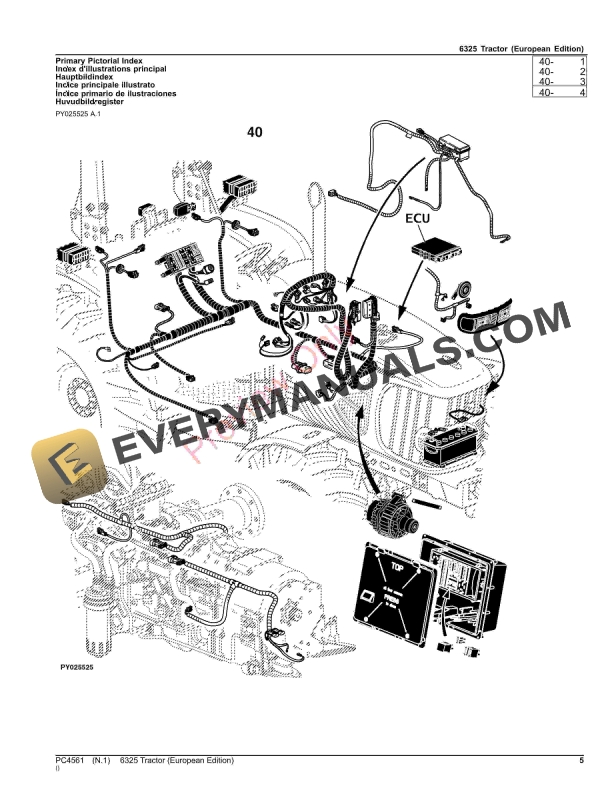 John Deere 6325 Tractor Parts Catalog PC4561 22OCT23 6 John Deere 6325 Tractor Parts Catalog PC4561 22OCT23-5