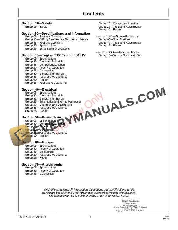John Deere 636M, 648M, and 652M Quik-Trak Technical Manual TM132319 19APR18 5 John Deere 636M 648M and 652M Quik Trak Technical Manual TM132319 19APR18 3