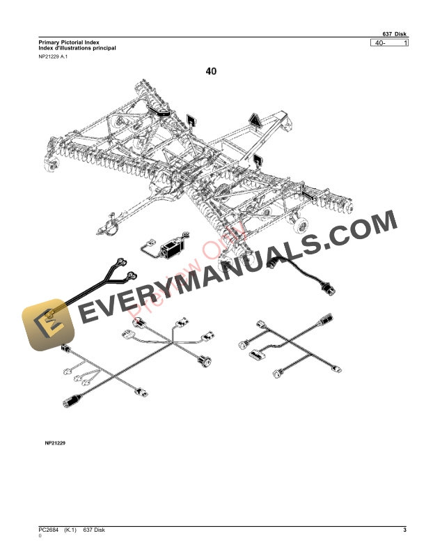 John Deere 637 Disk Parts Catalog PC2684 06AUG23-3