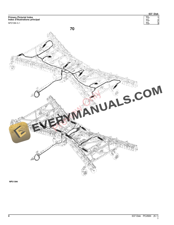John Deere 637 Disk Parts Catalog PC2684 06AUG23-4