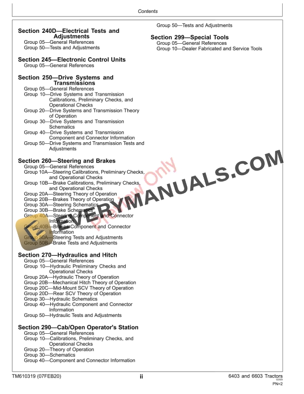 John Deere 6403 and 6603 Tractors Diagnostic Technical Manual TM610319 17FEB20 6 John Deere 6403 and 6603 Tractors Diagnostic Technical Manual TM610319 17FEB20 4